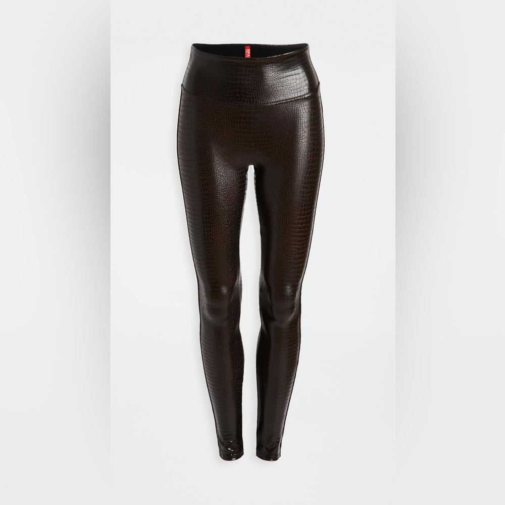 SPANX  Faux Leather Crocodile  Leggings